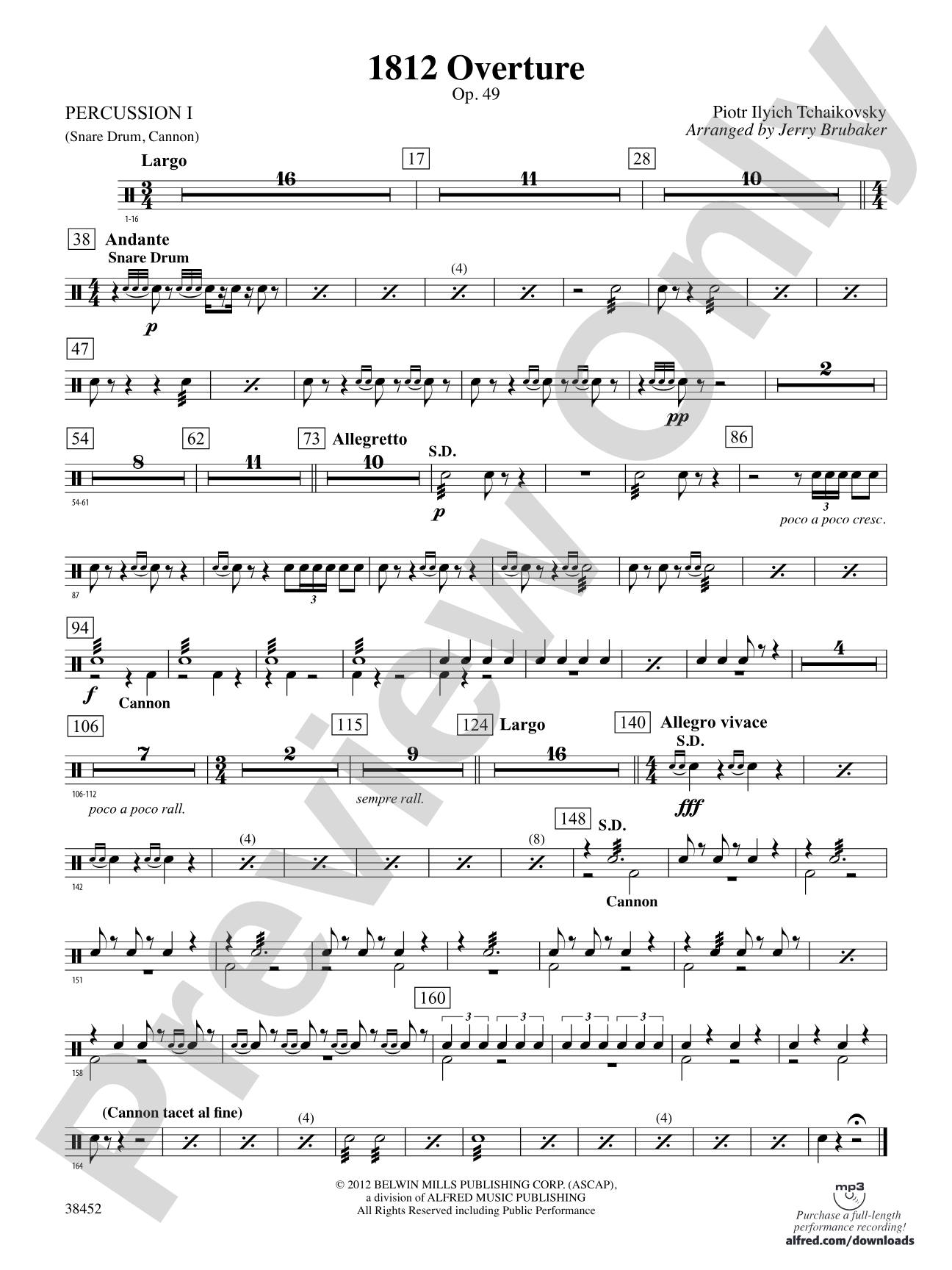 1812 Overture: 1st Percussion