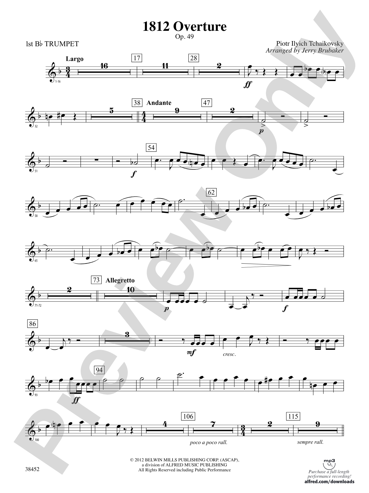 1812 Overture: 1st B-flat Trumpet