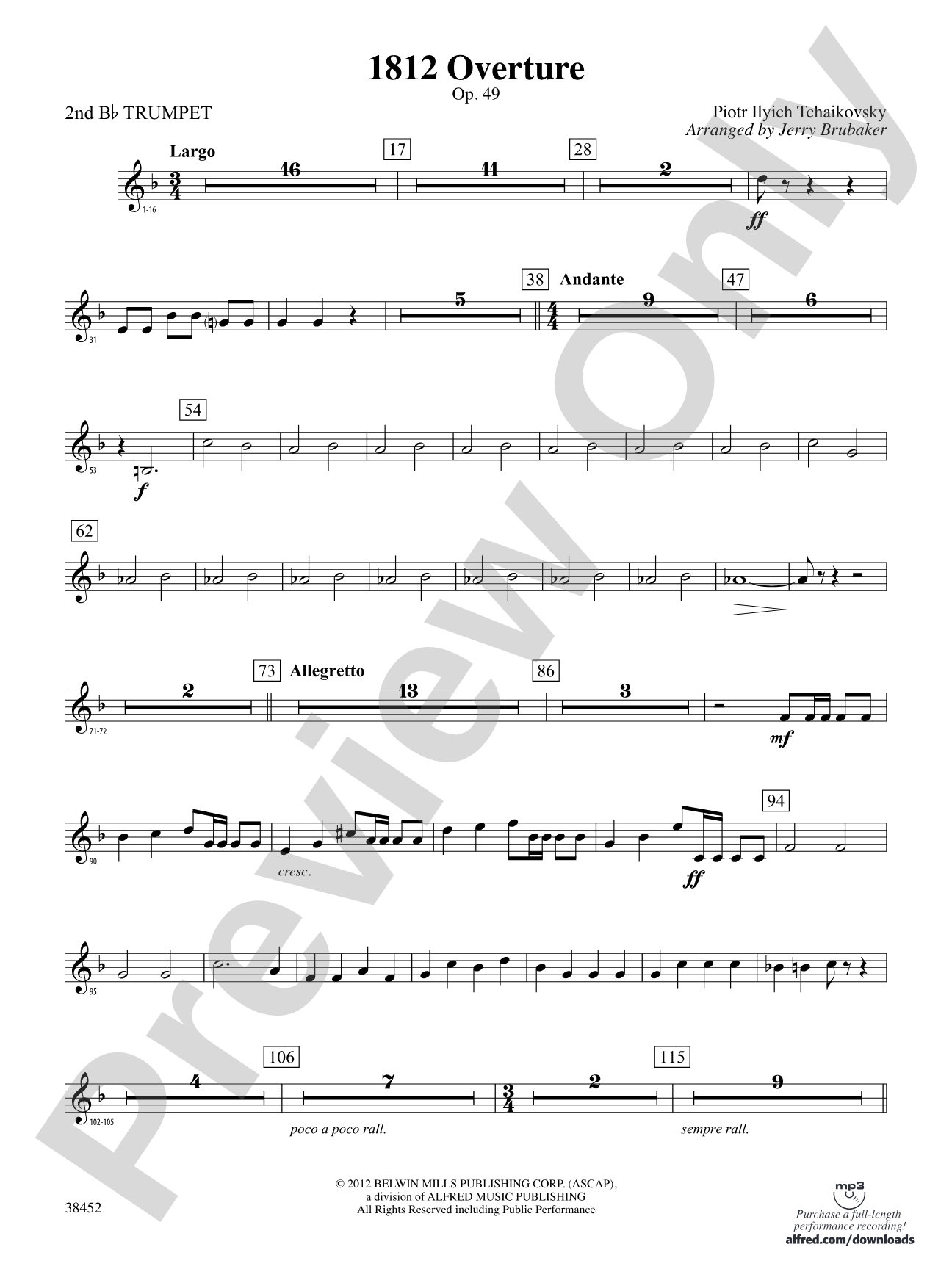 1812 Overture: 2nd B-flat Trumpet