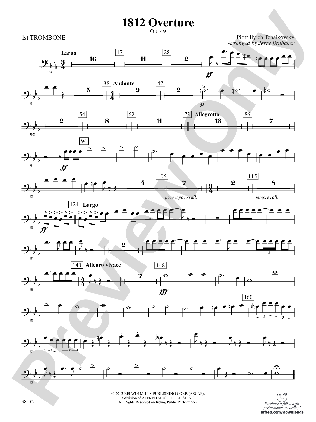 1812 Overture: 1st Trombone