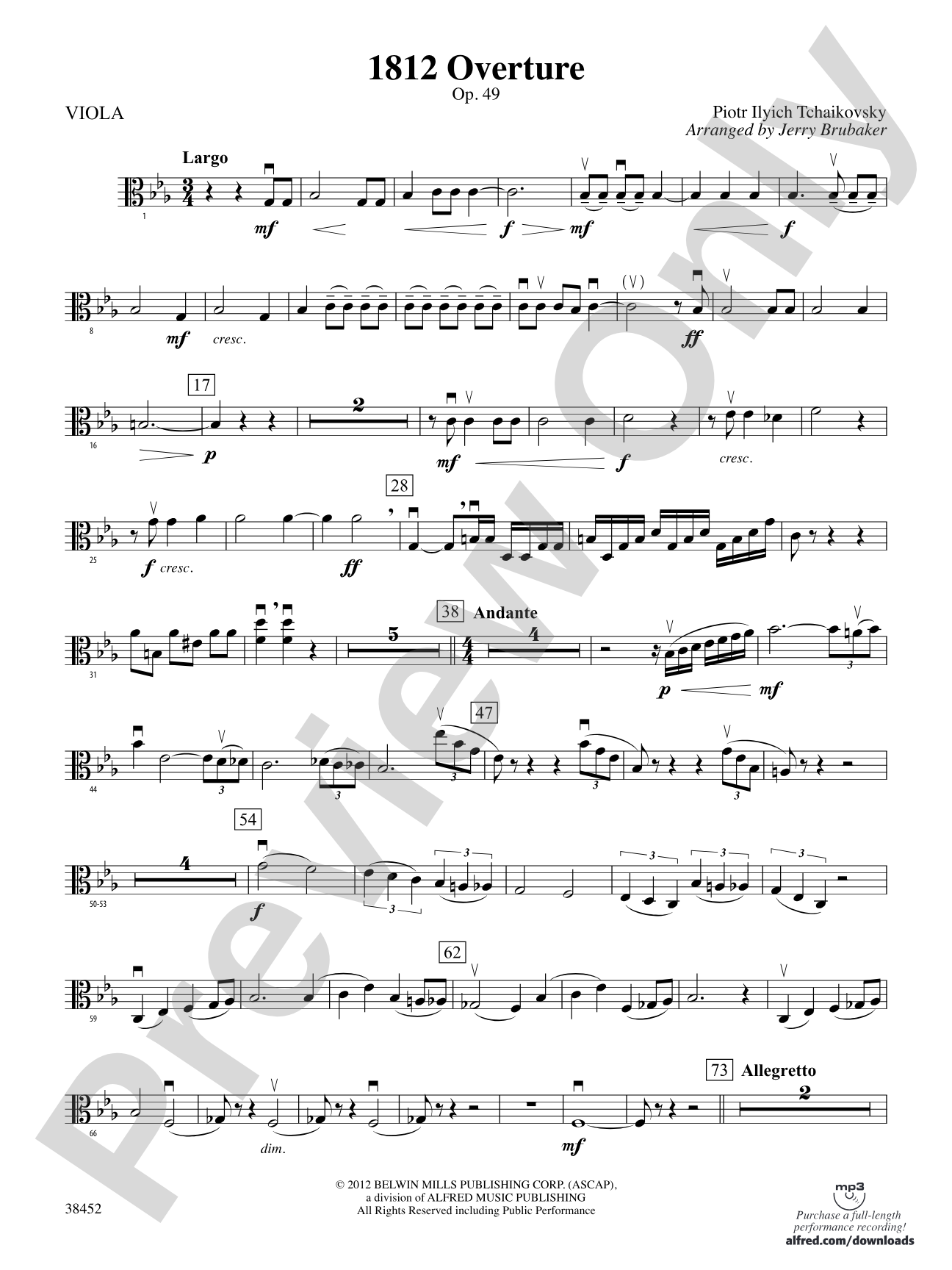 1812 Overture: Viola