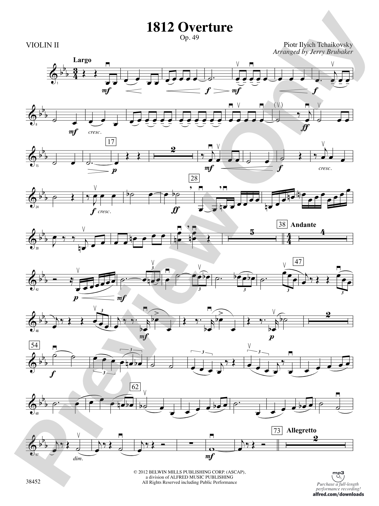 1812 Overture: 2nd Violin