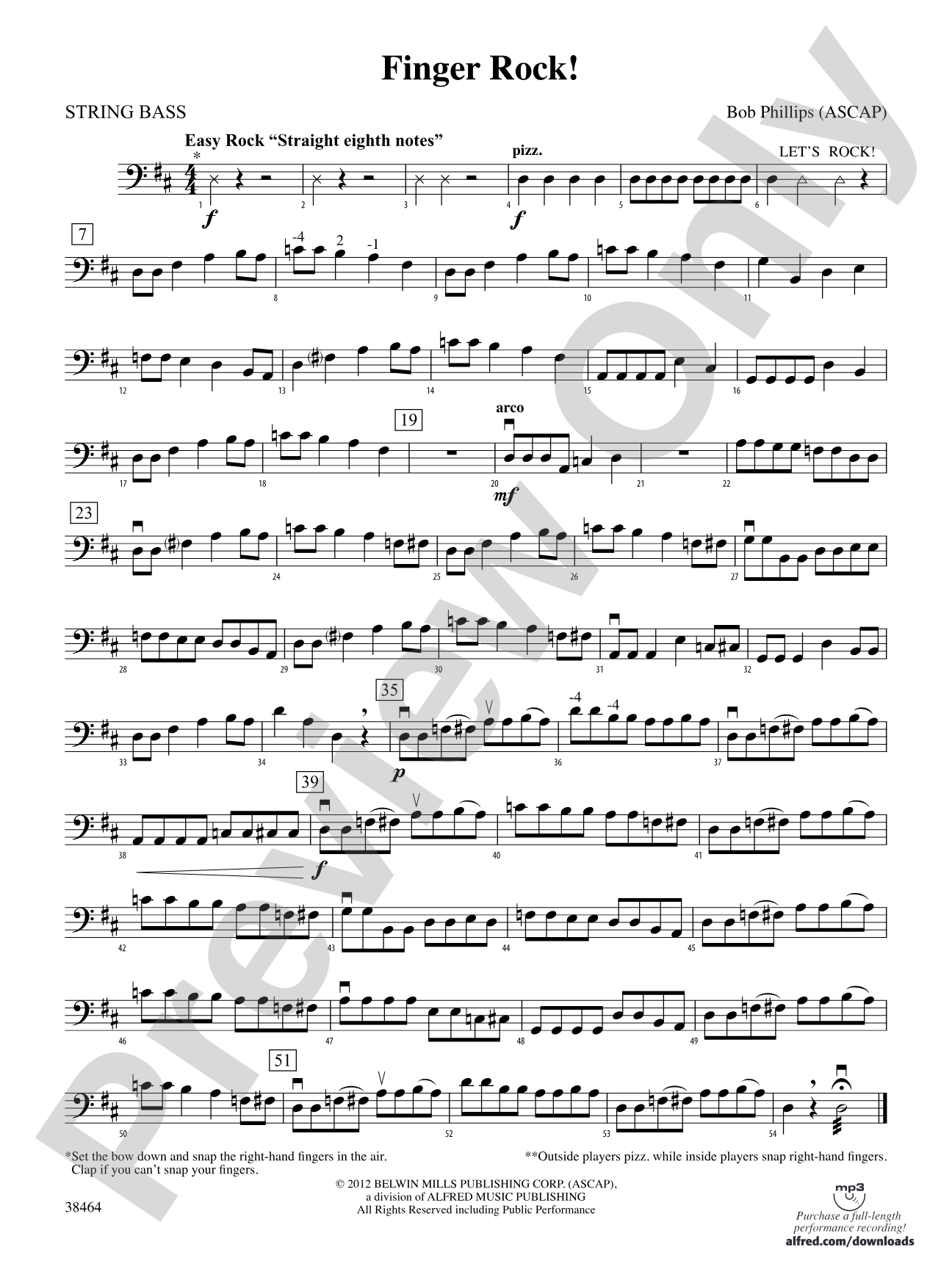Finger Rock!: String Bass