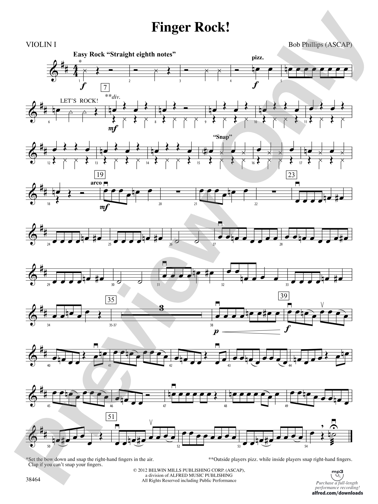 Finger Rock!: 1st Violin