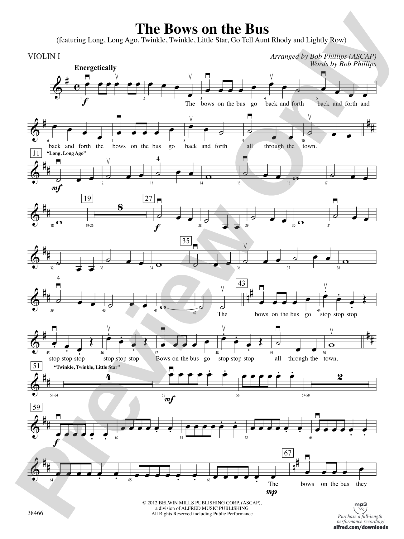 The Bows on the Bus: 1st Violin
