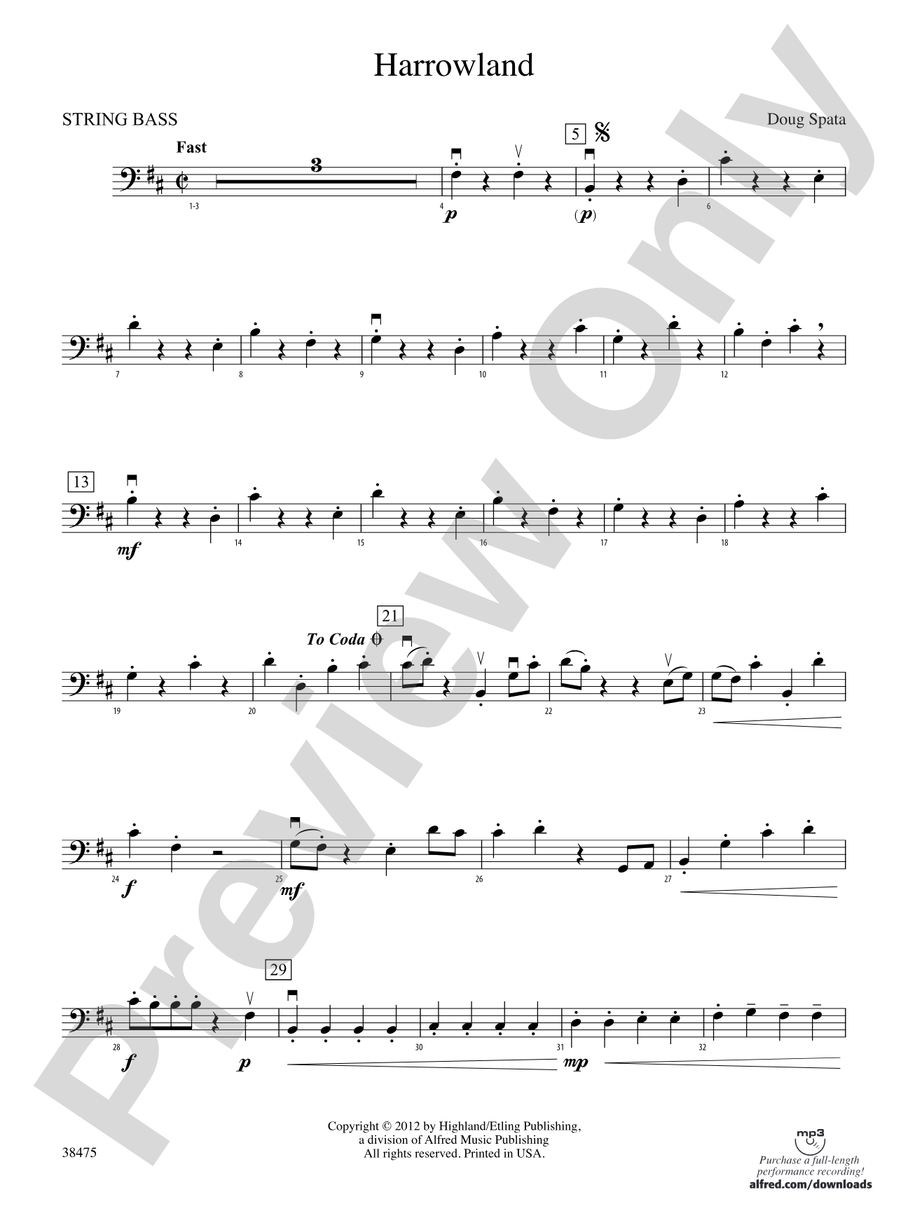 Harrowland: String Bass