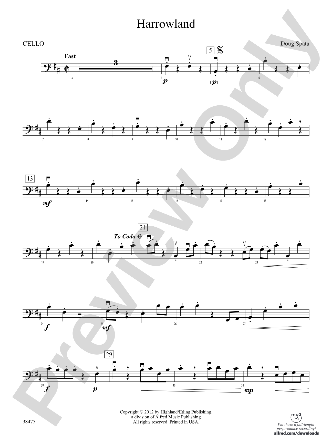 Harrowland: Cello
