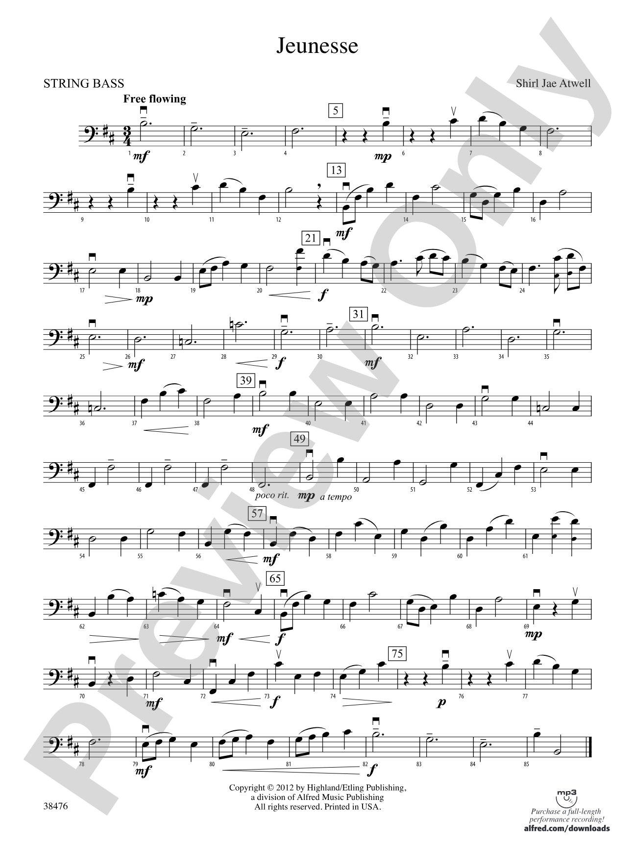 Jeunesse: String Bass