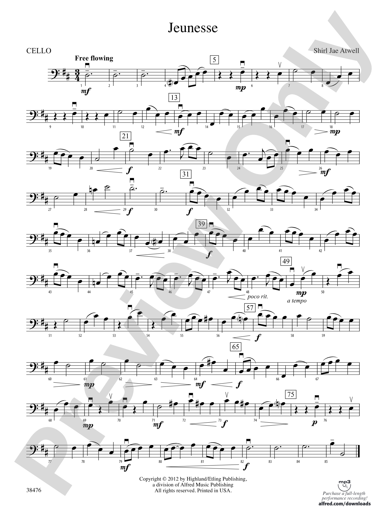 Jeunesse: Cello