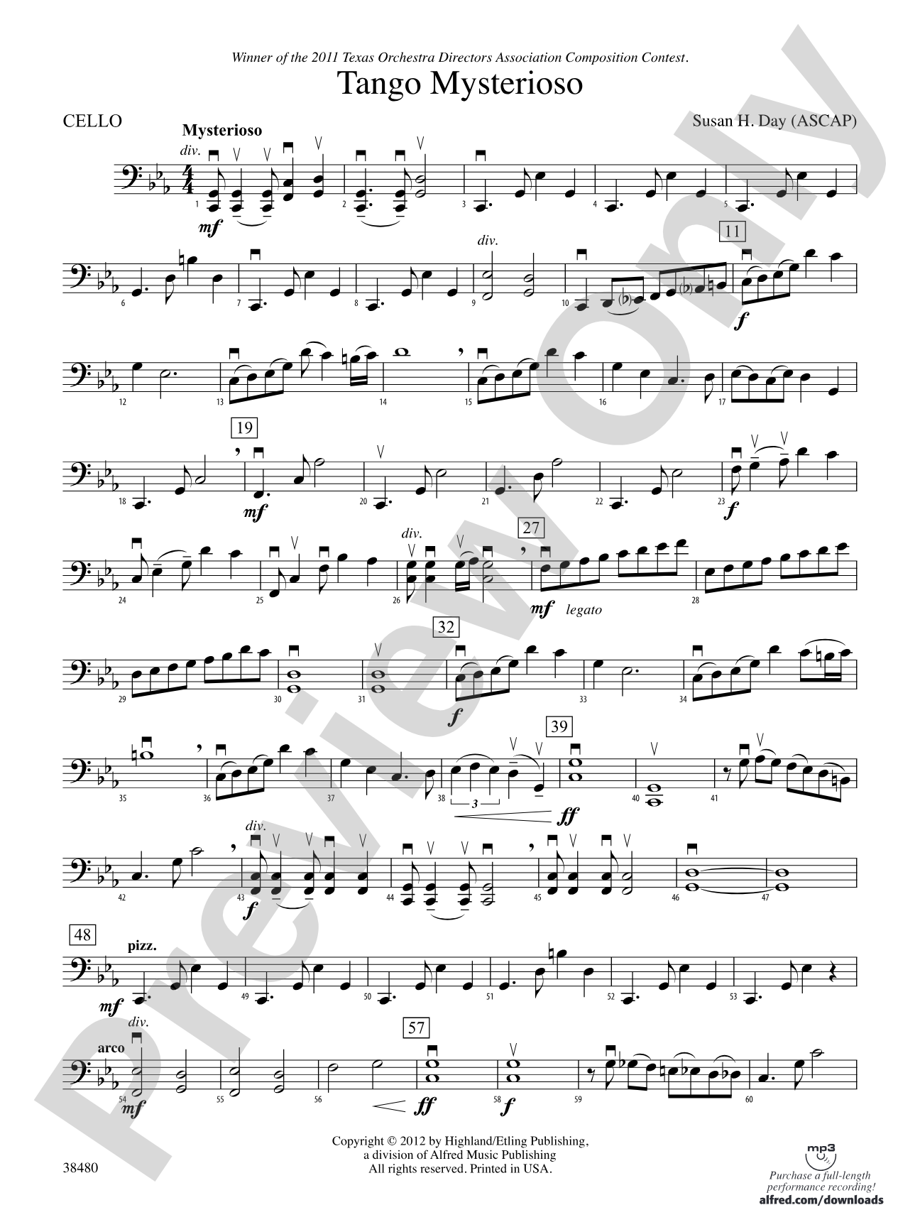 Tango Mysterioso: Cello