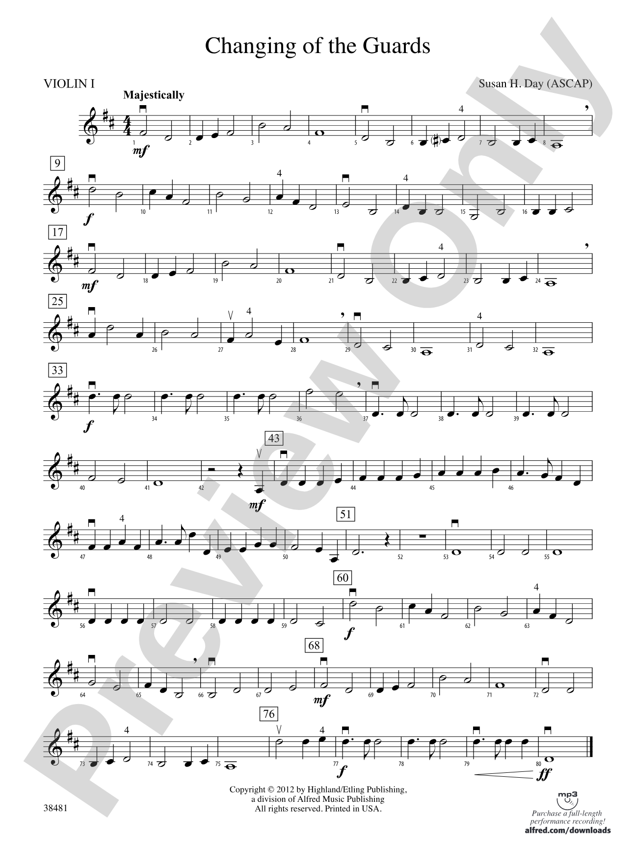 Changing of the Guards: 1st Violin