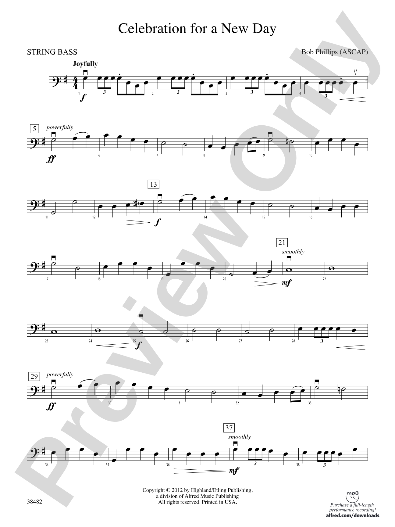 Celebration for a New Day: String Bass