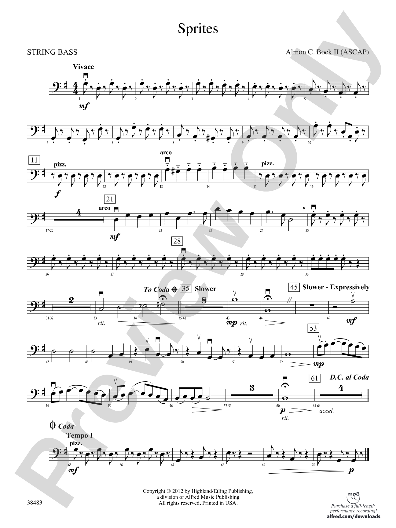 Sprites: String Bass