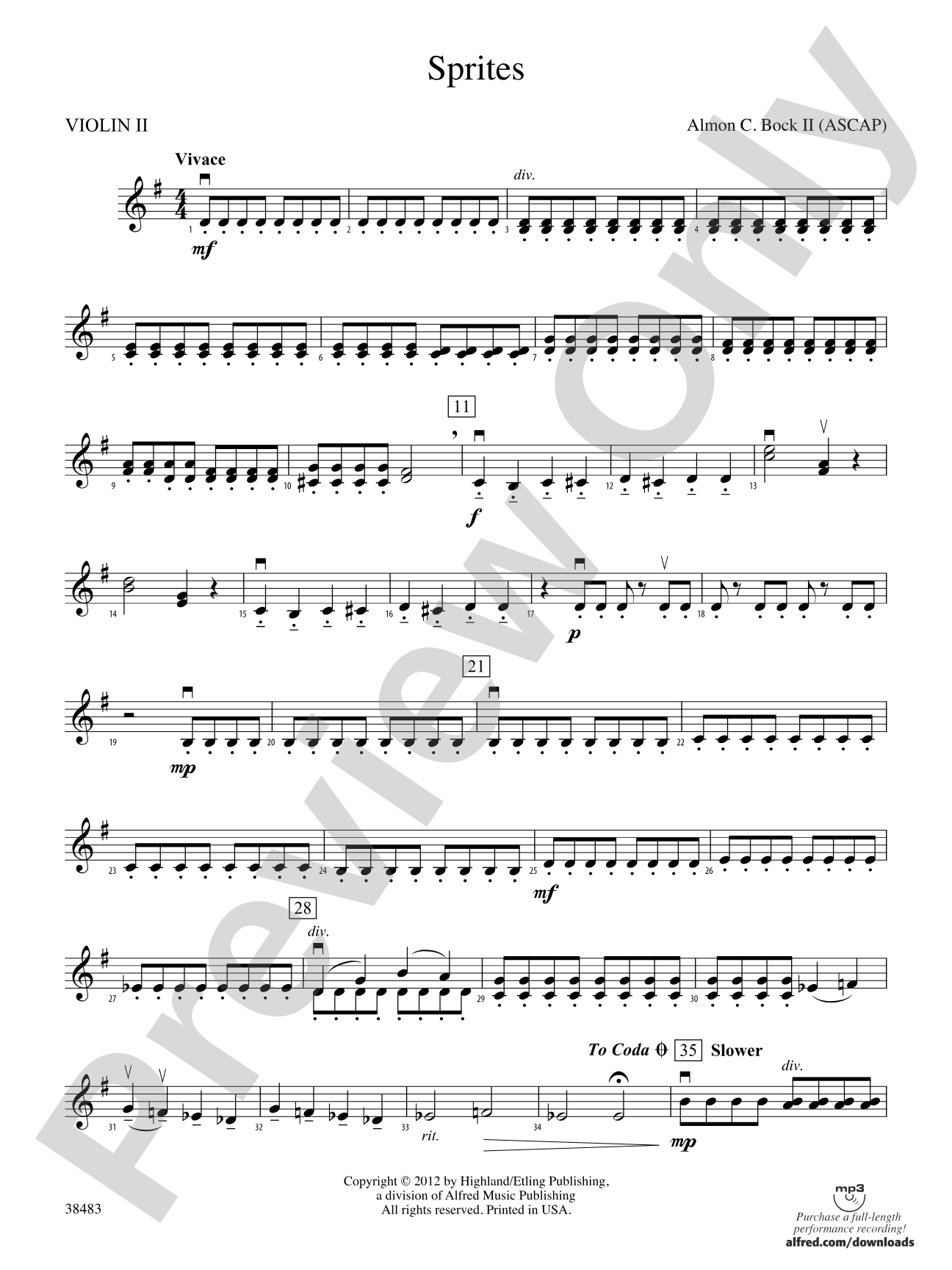Sprites: 2nd Violin