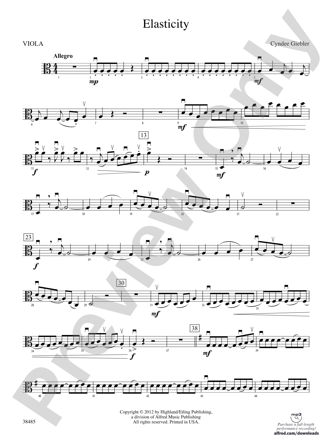 Elasticity: Viola