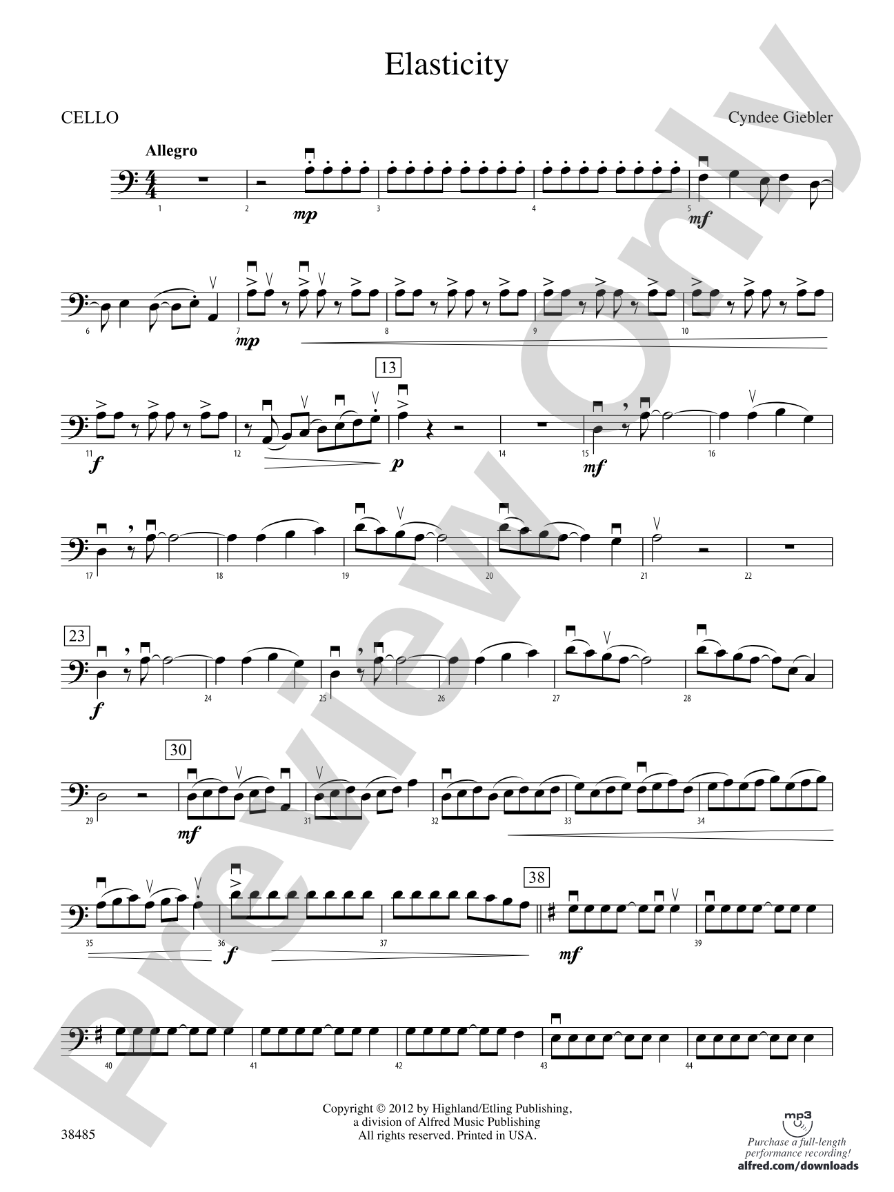 Elasticity: Cello