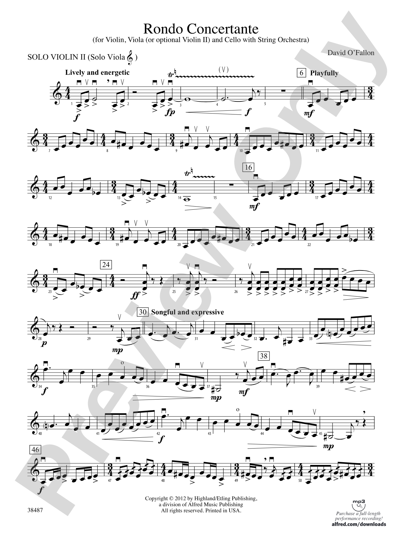 Rondo Concertante: Solo 2nd Violin