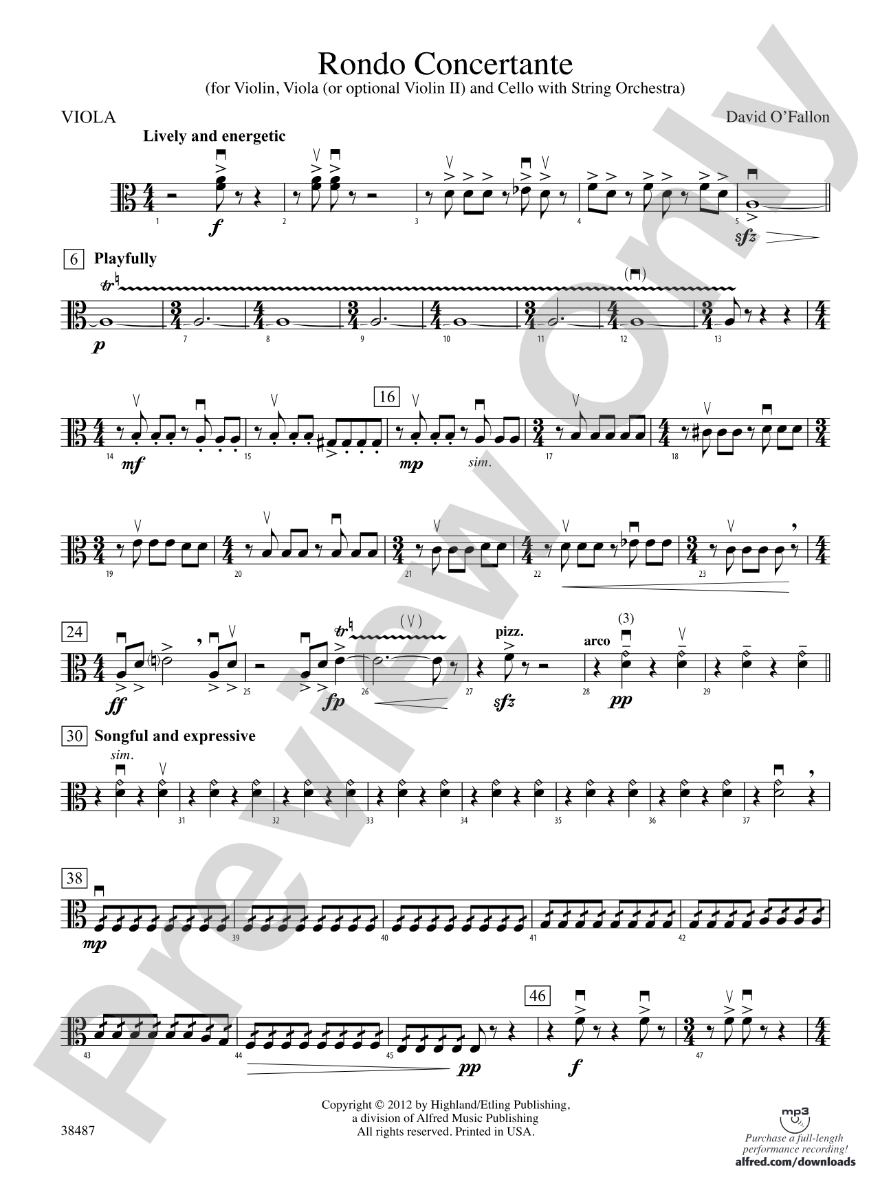 Rondo Concertante: Viola
