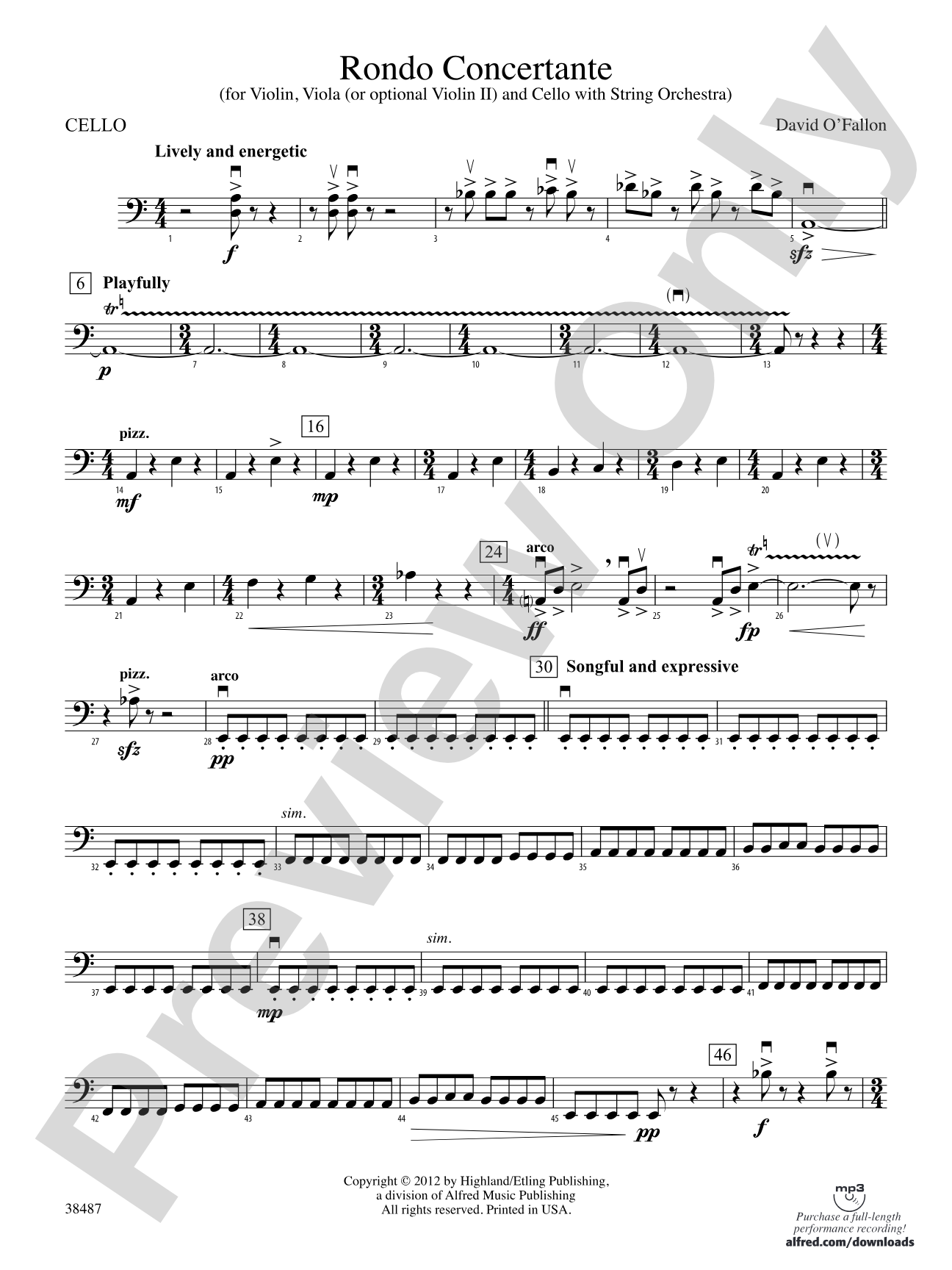 Rondo Concertante: Cello