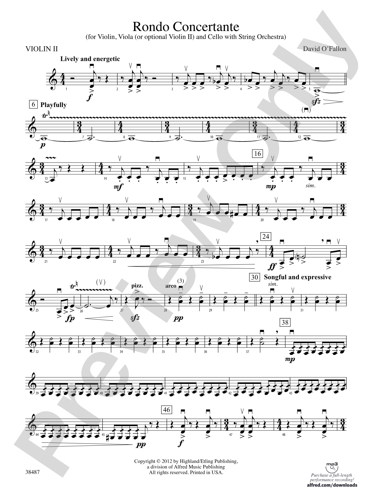 Rondo Concertante: 2nd Violin