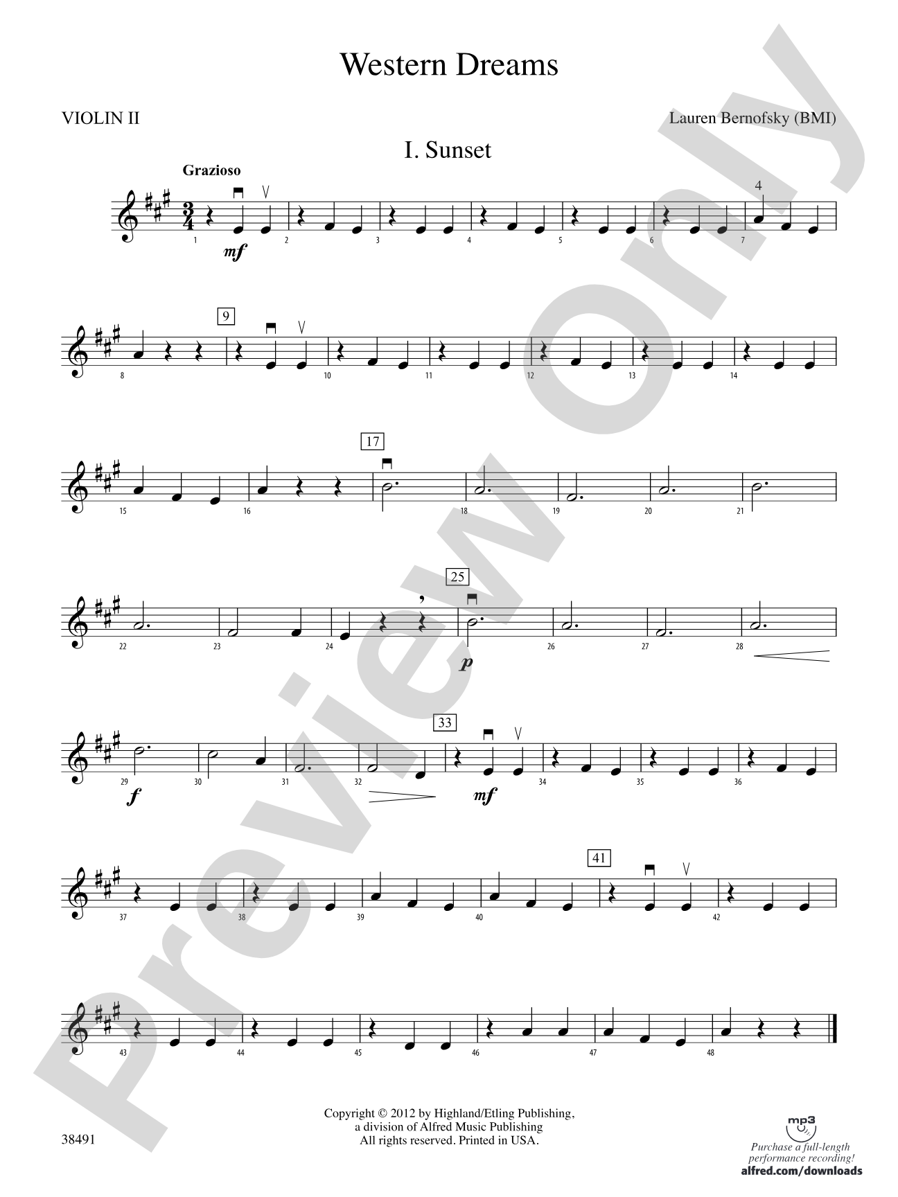 Western Dreams: 2nd Violin