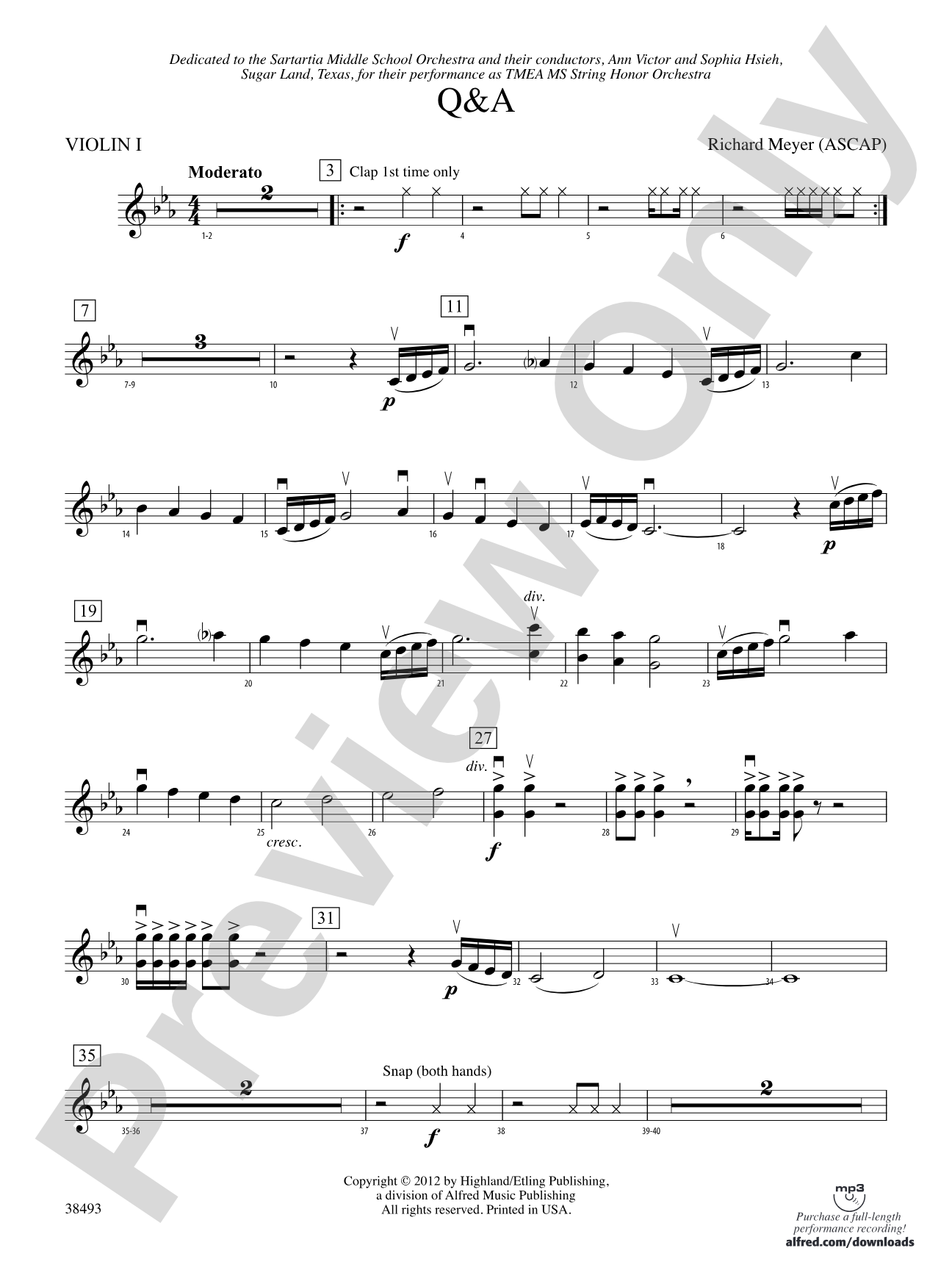Q&A: 1st Violin