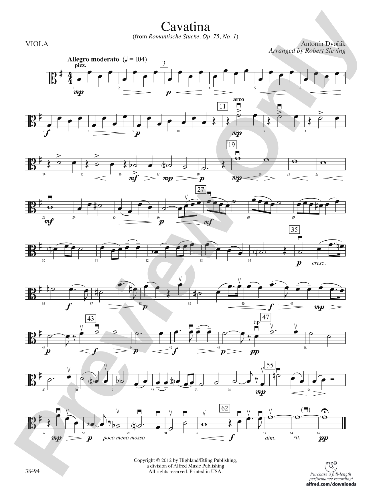 Cavatina: Viola
