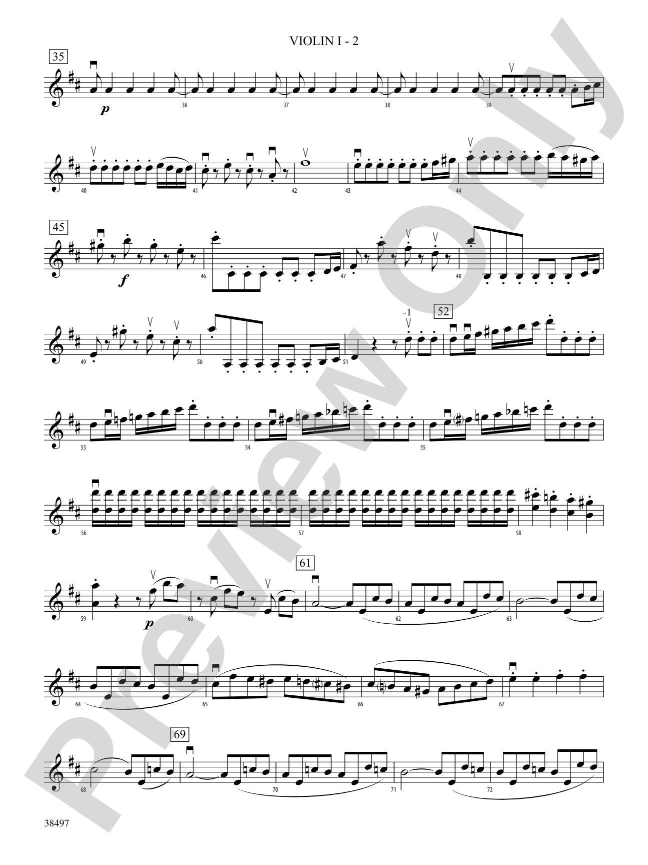 Symphony No. 38: 1st Violin