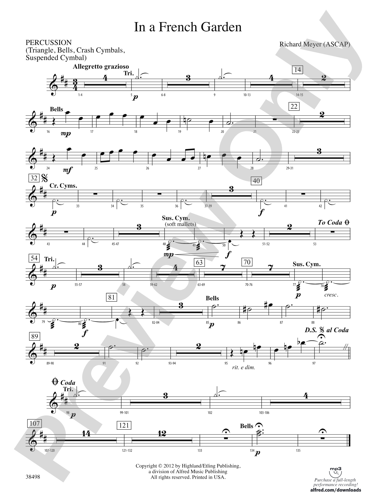 In a French Garden: 1st Percussion
