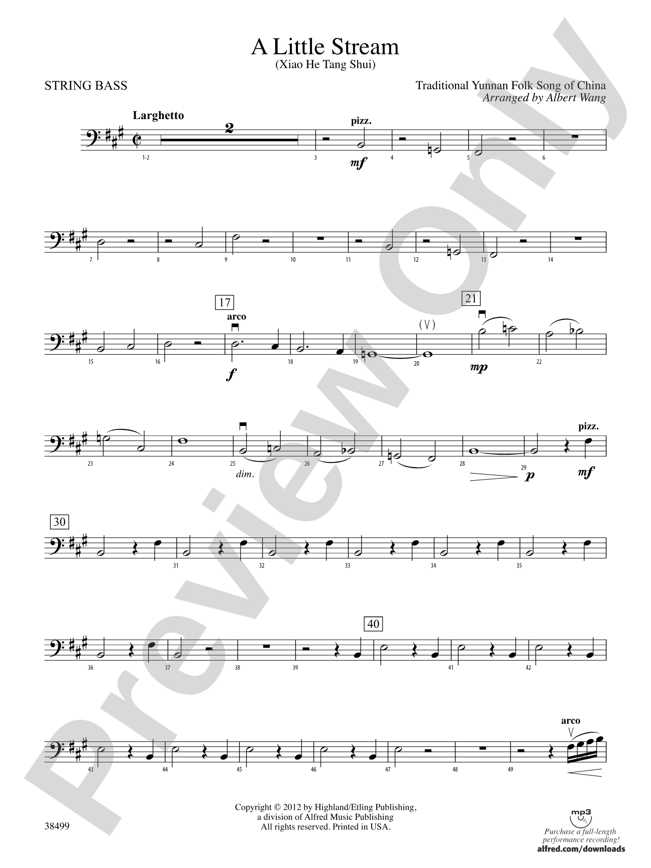 A Little Stream: String Bass