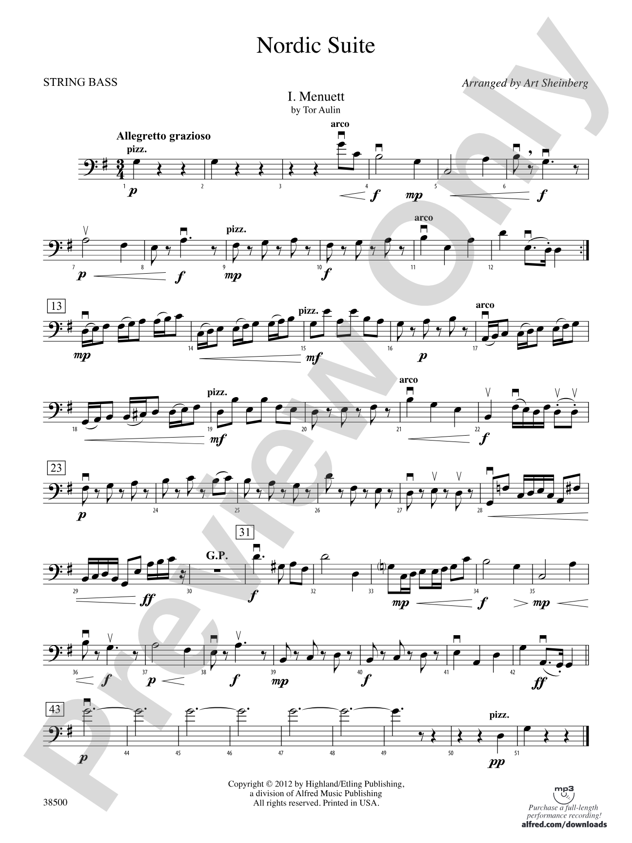 Nordic Suite: String Bass