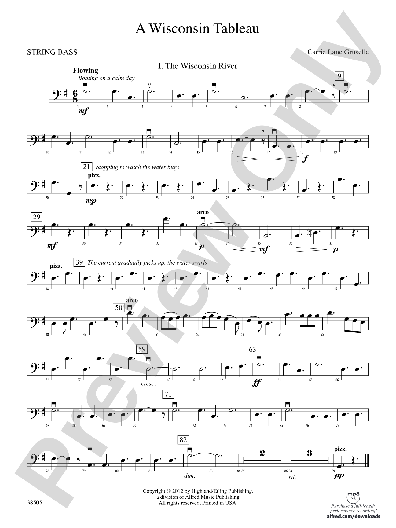 A Wisconsin Tableau: String Bass