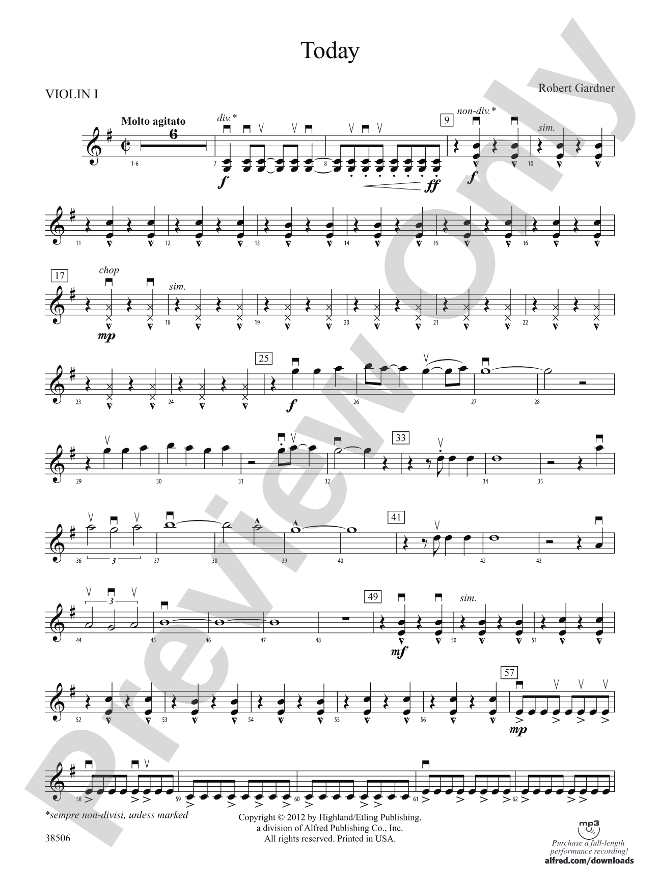 Today: 1st Violin