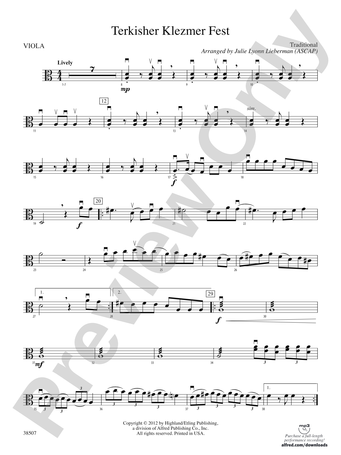 Terkisher Klezmer Fest: Viola