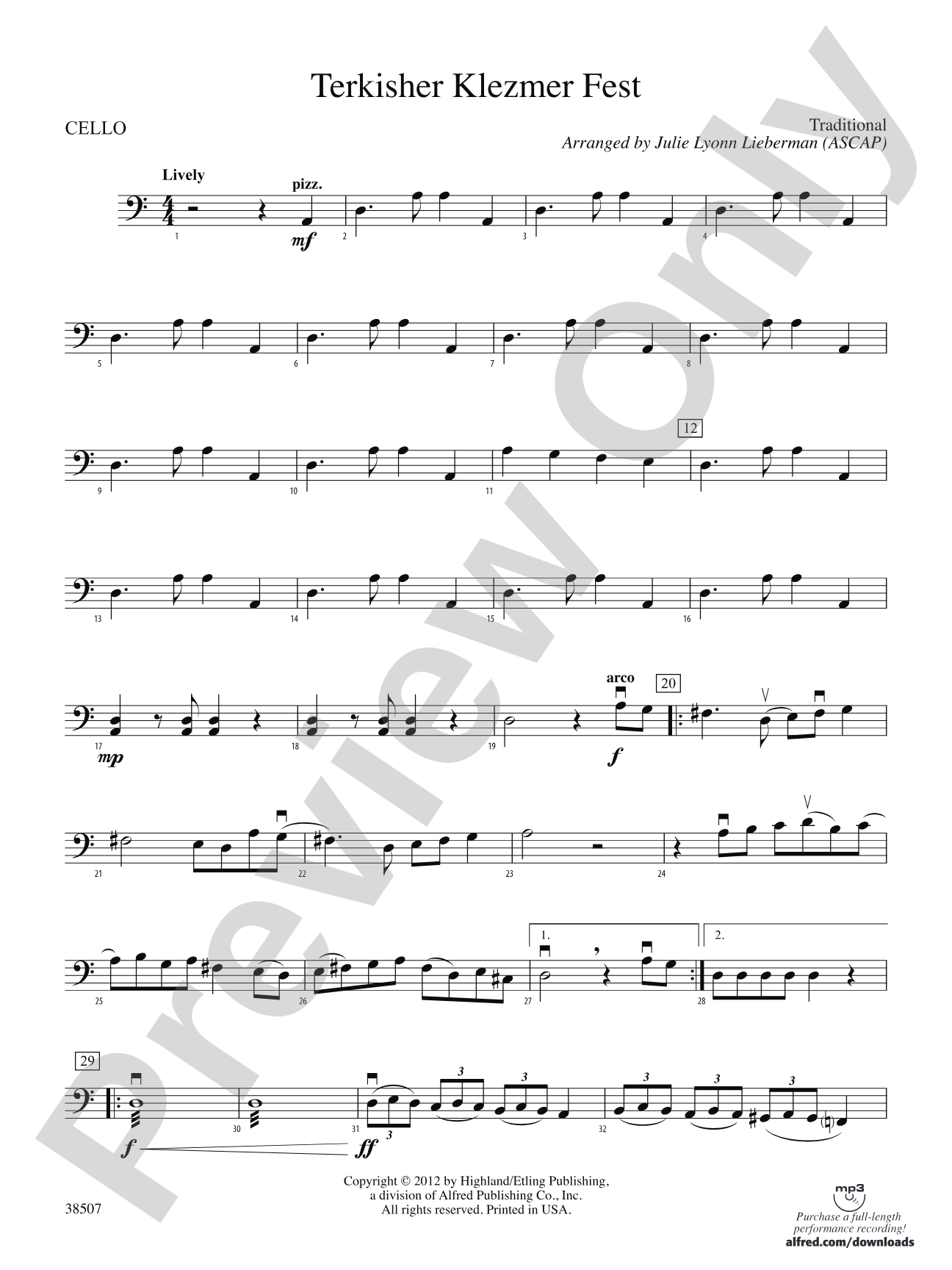 Terkisher Klezmer Fest: Cello