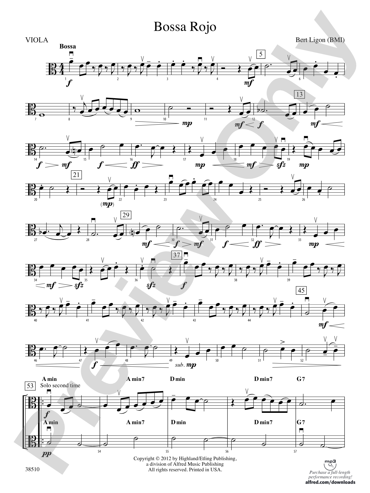 Bossa Rojo: Viola