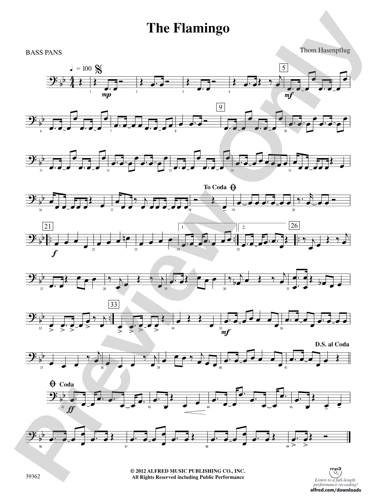 The Flamingo: 4th Percussion