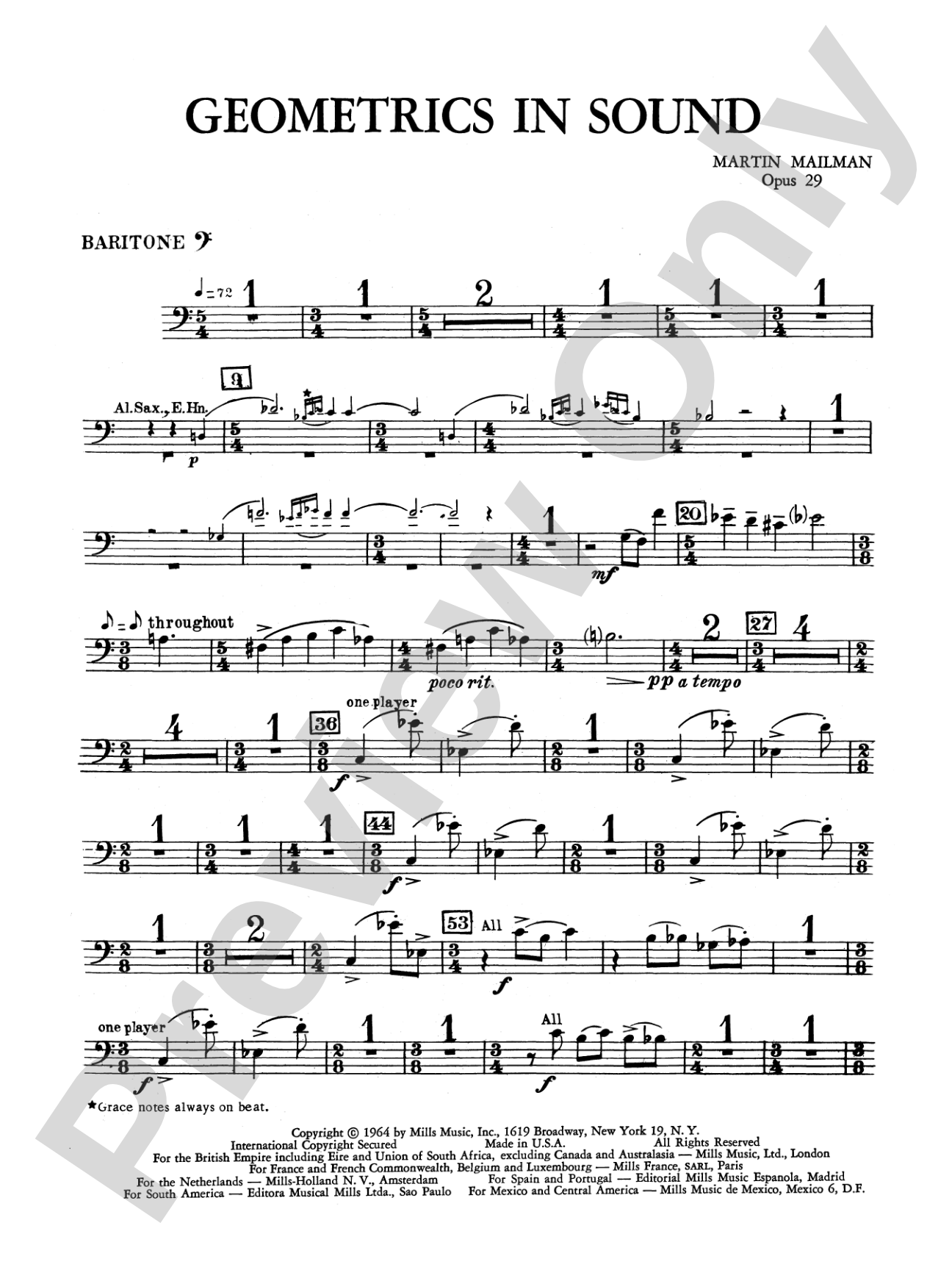 Geometrics in Sound, Op. 29: Baritone B.C.