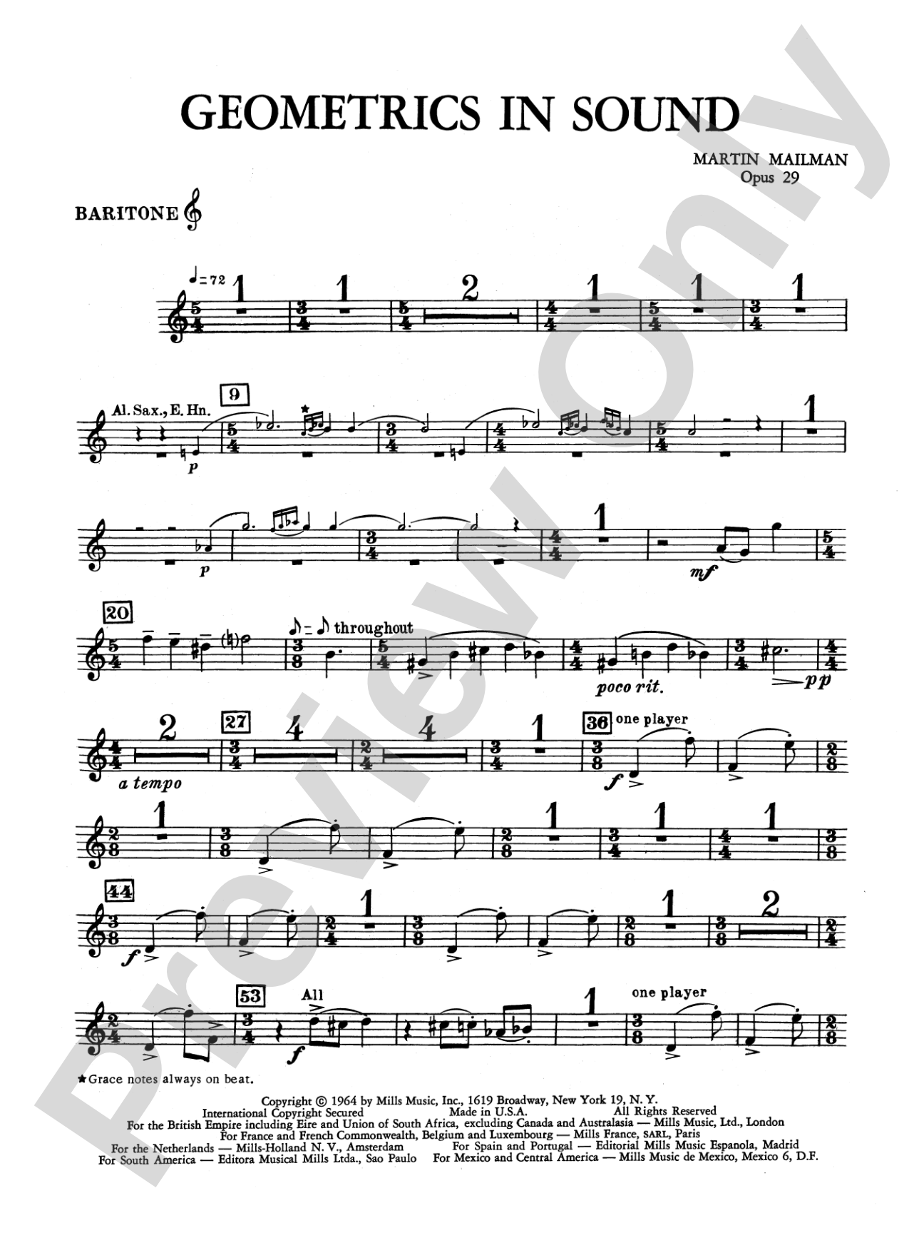 Geometrics in Sound, Op. 29: Baritone T.C.