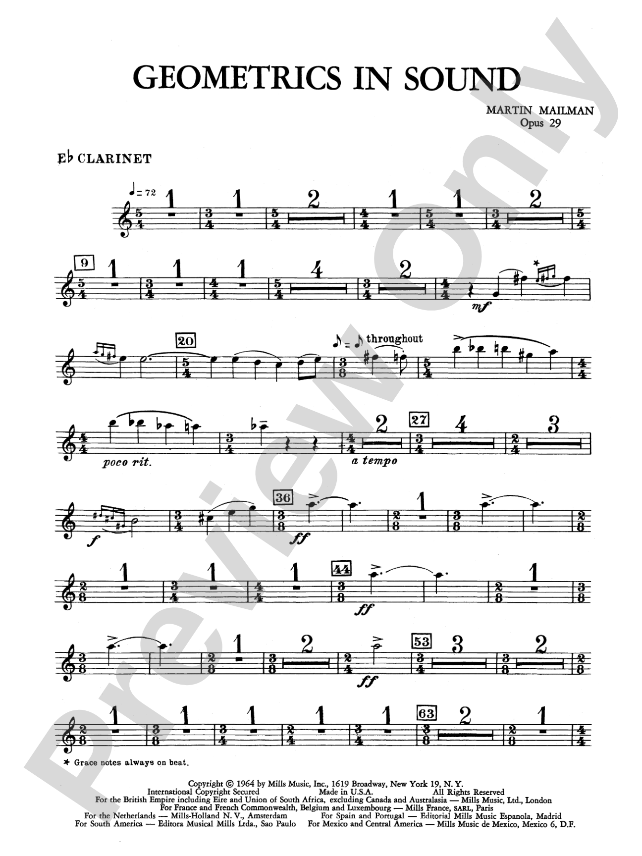 Geometrics in Sound, Op. 29: E-flat Soprano Clarinet