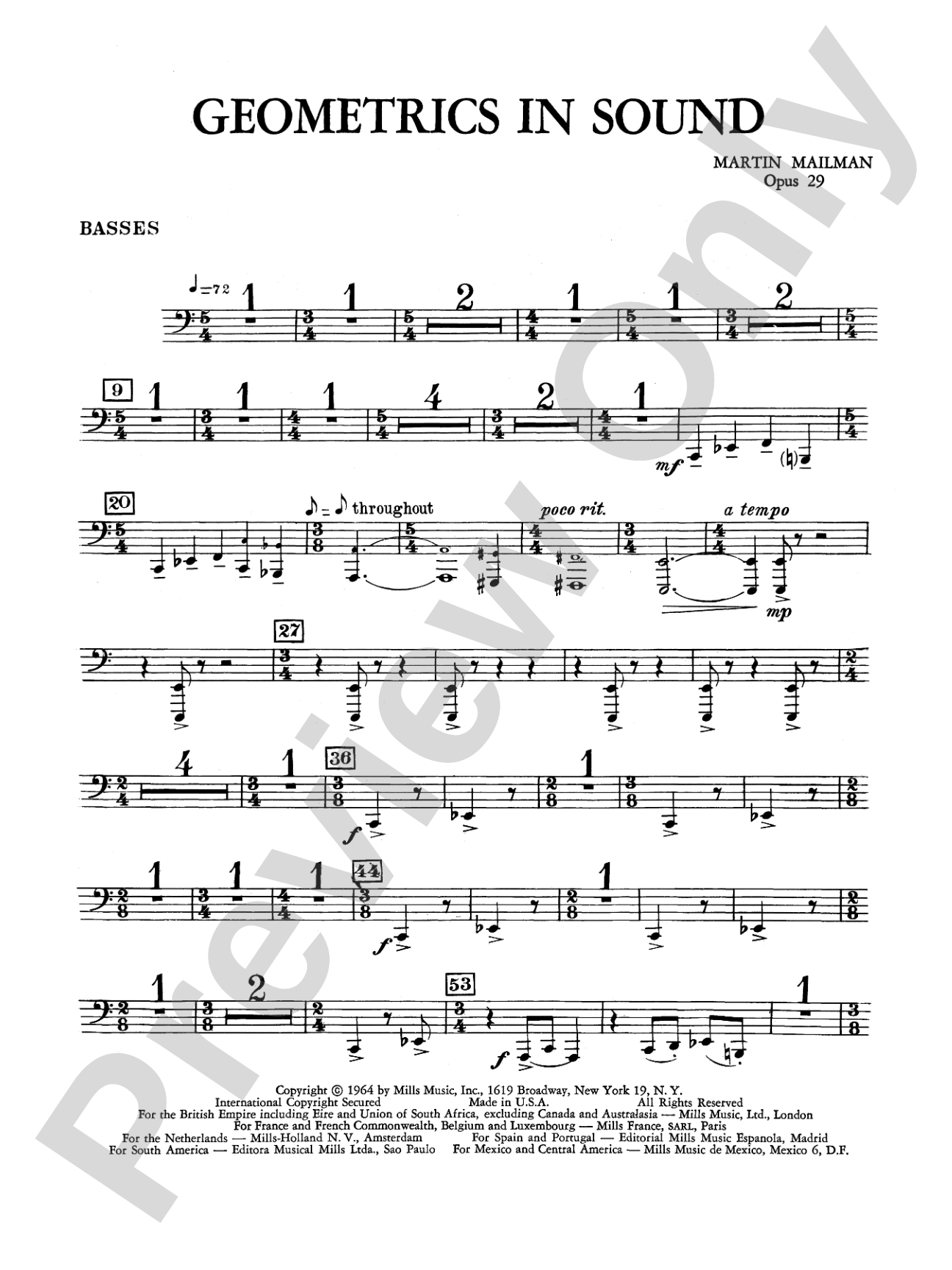 Geometrics in Sound, Op. 29: Tuba