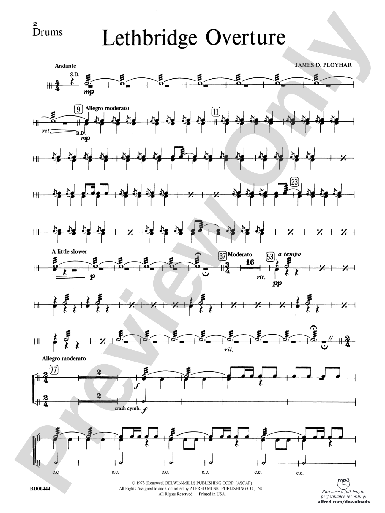 Lethbridge Overture: Drums