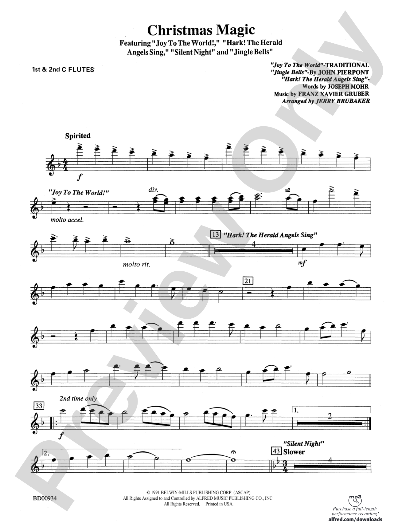 Christmas Magic: 1st & 2nd Flute