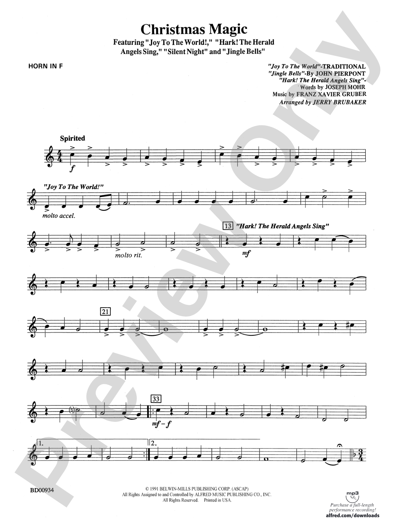 Christmas Magic: 1st F Horn