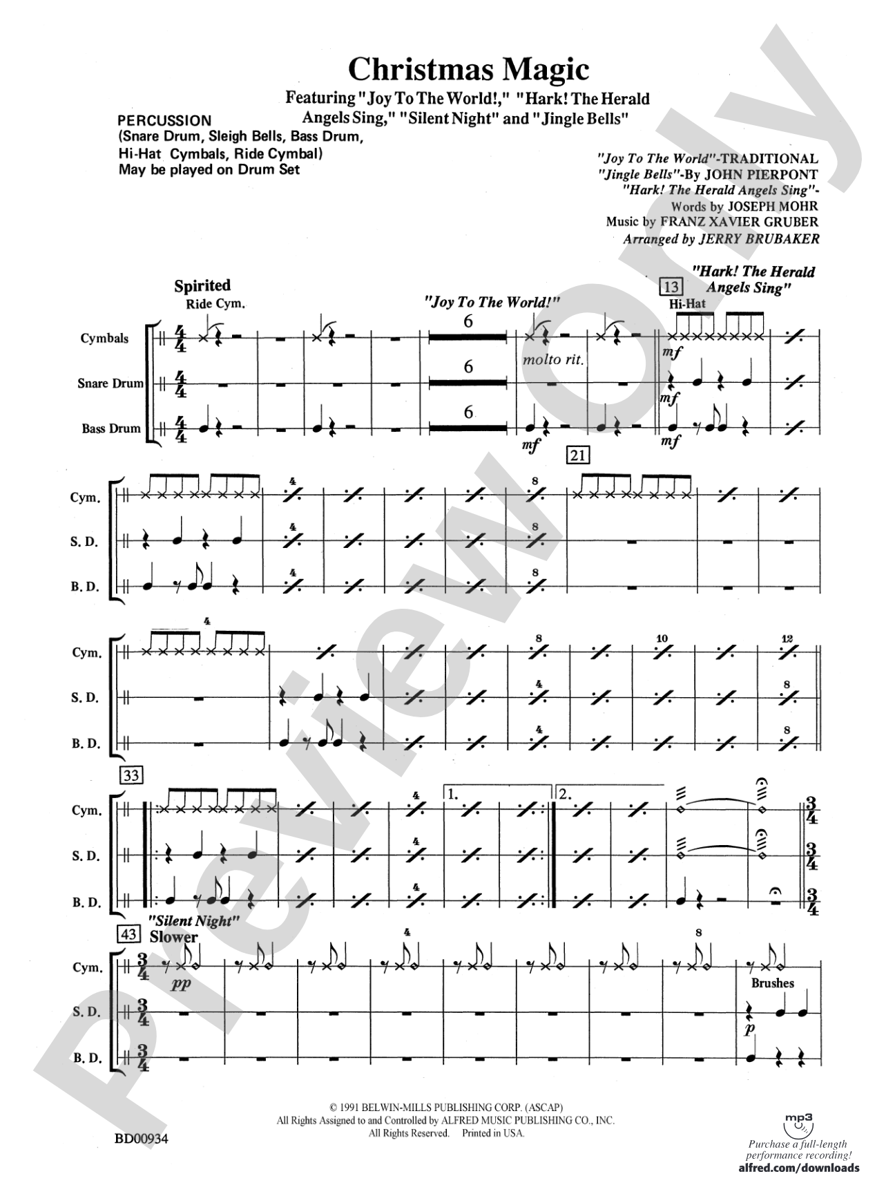 Christmas Magic: 1st Percussion