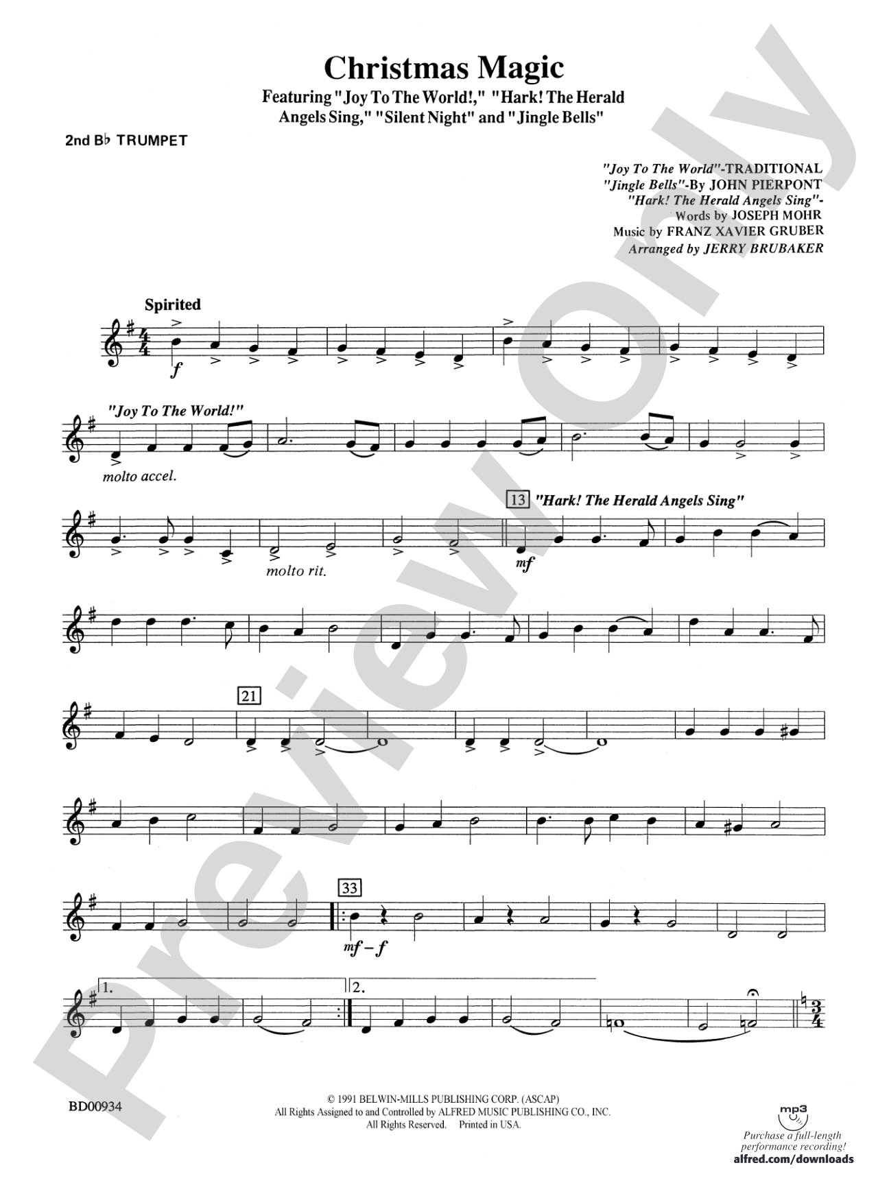 Christmas Magic: 2nd B-flat Trumpet