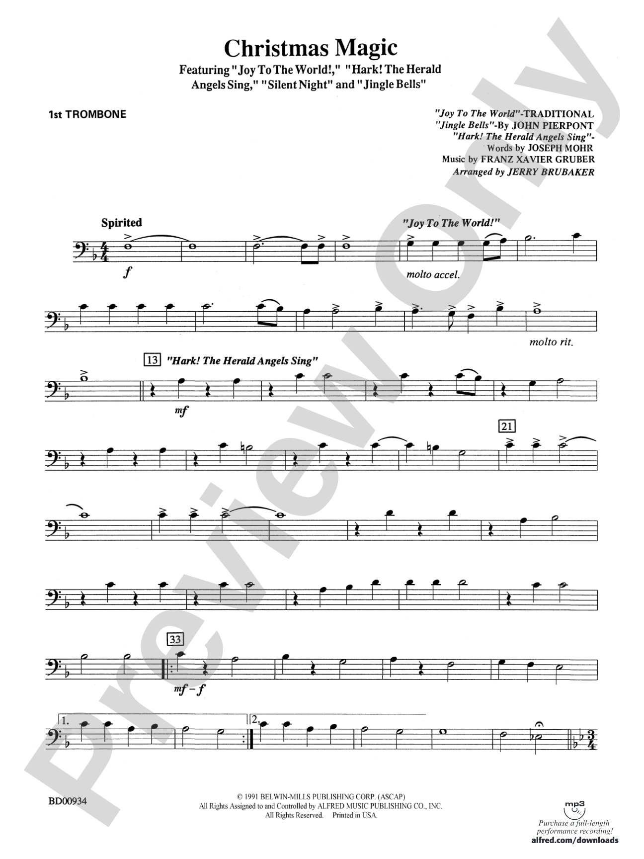 Christmas Magic: 1st Trombone