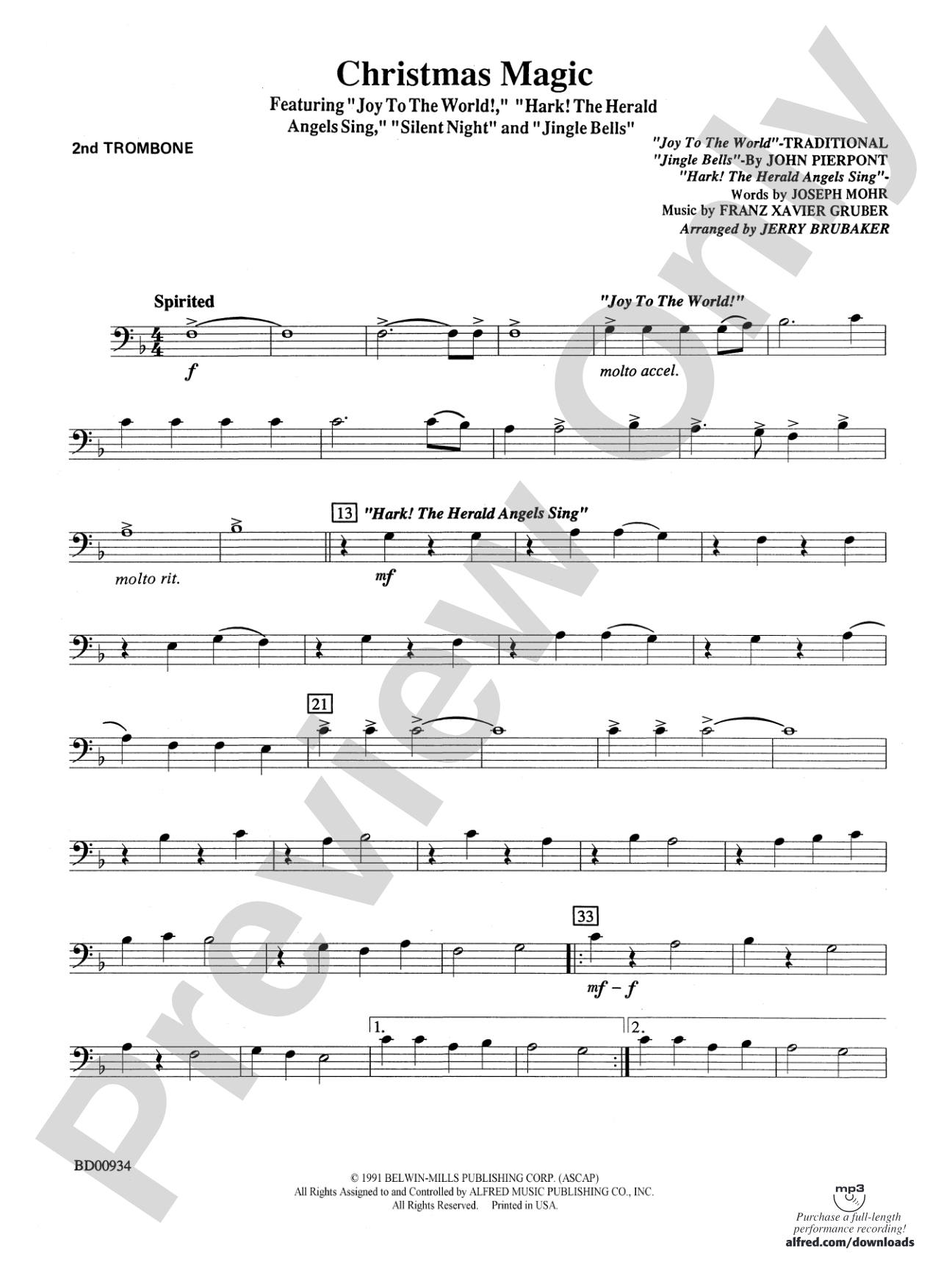 Christmas Magic: 2nd Trombone