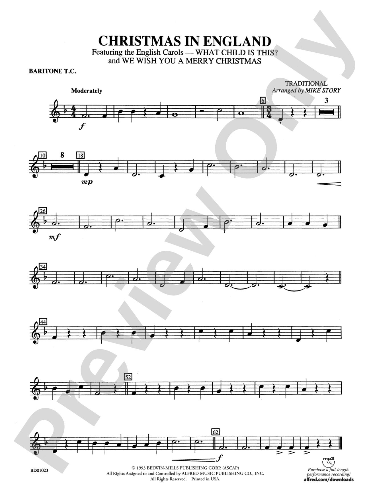 Christmas in England: Baritone T.C.