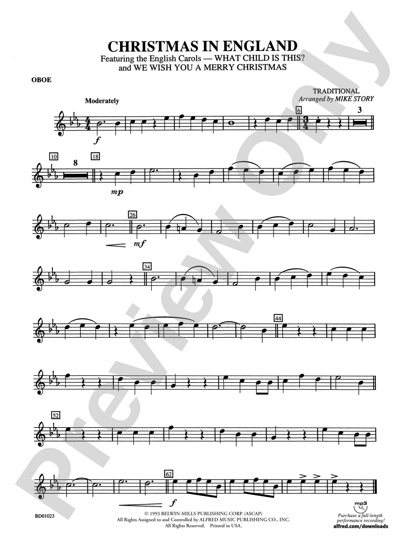 Christmas in England: Oboe